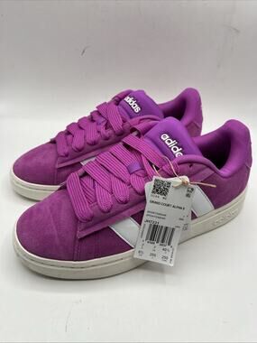 Adidas Grand Court Alpha 0 Athletic Skater Sneakers Shoes Pink White Sz 8.5 NWT